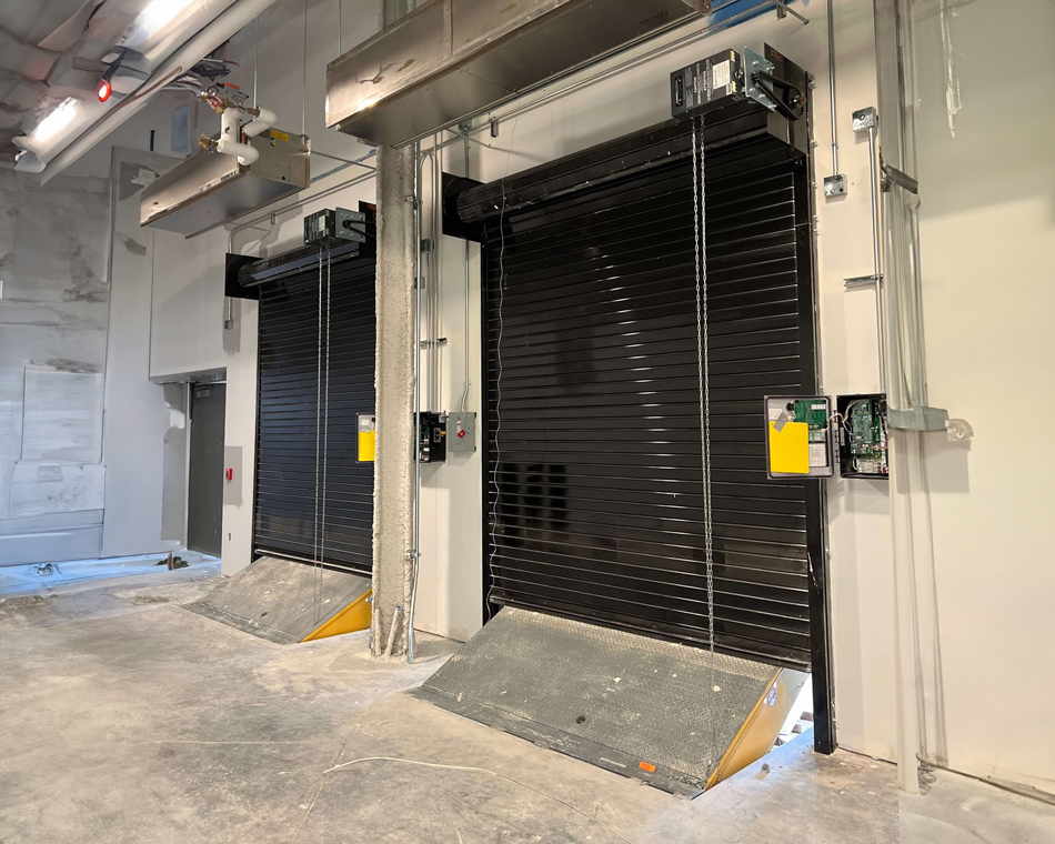 Commercial overhead door and loading dock installation